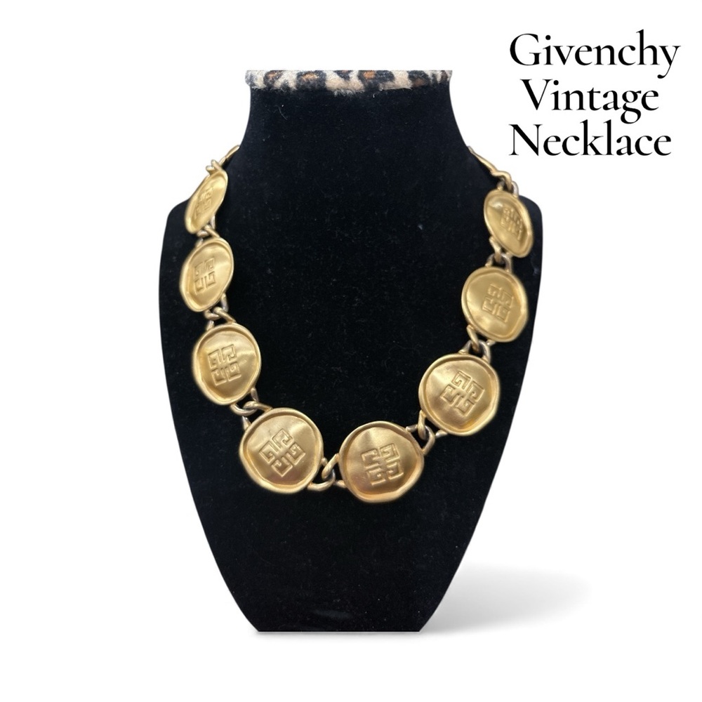 Givenchy Gold Medallion Necklace